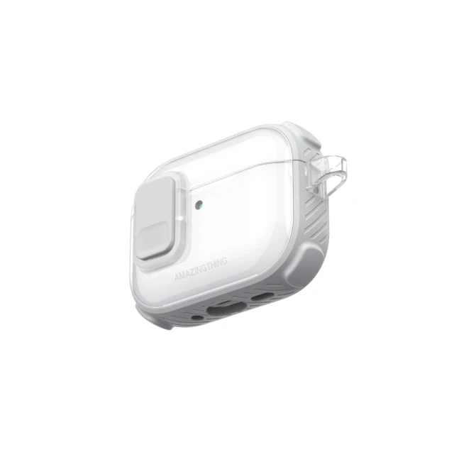 Чохол AmazingThing Titan Pro Mag Case Clear для AirPods Pro 3 White (4896238540106)