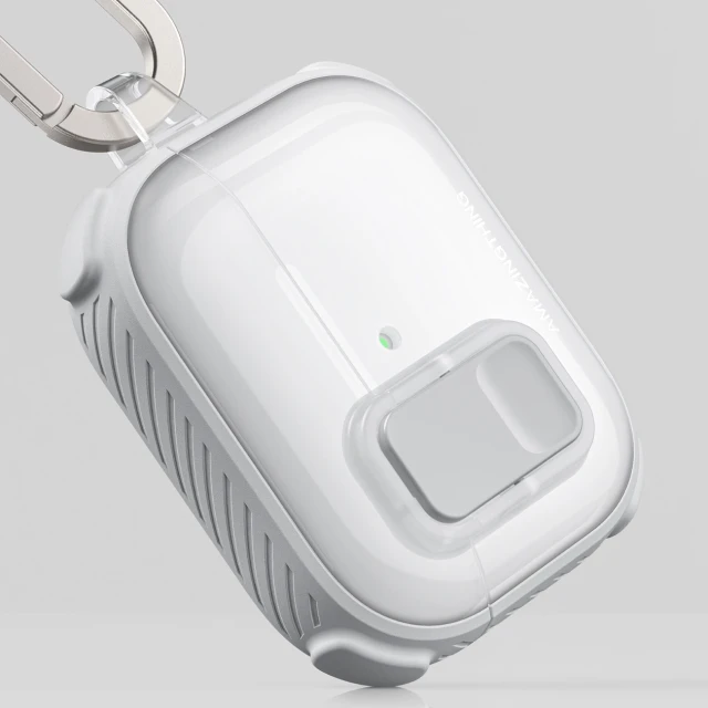 Чохол AmazingThing Titan Pro Mag Case Clear для AirPods Pro 3 White (4896238540106)