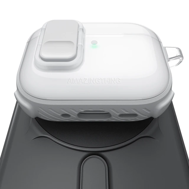 Чохол AmazingThing Titan Pro Mag Case Clear для AirPods Pro 3 White (4896238540106)