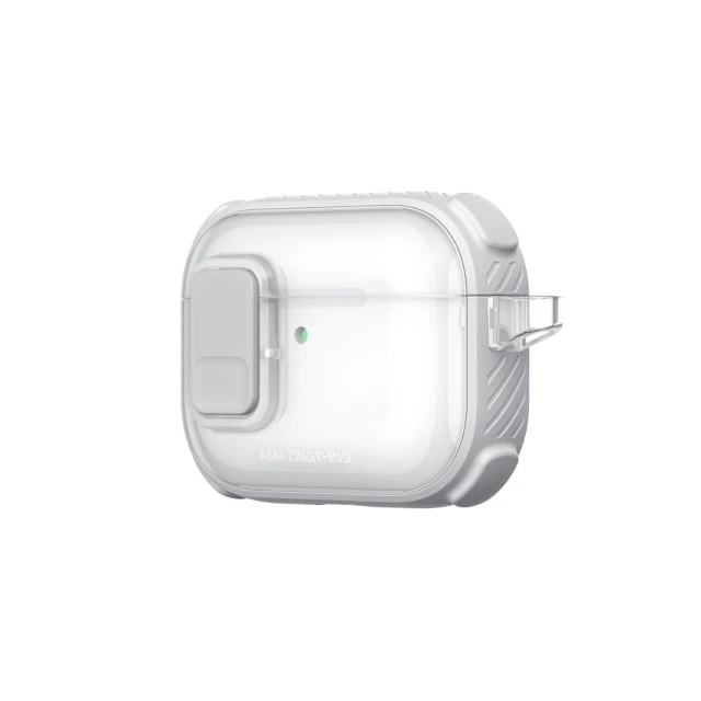 Чохол AmazingThing Titan Pro Mag Case Clear для AirPods Pro 3 White (4896238540106)