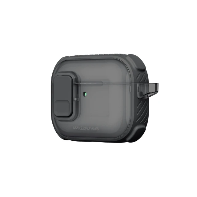 Чохол AmazingThing Titan Pro Mag Case Clear для AirPods Pro 3 Black (4896238540113)