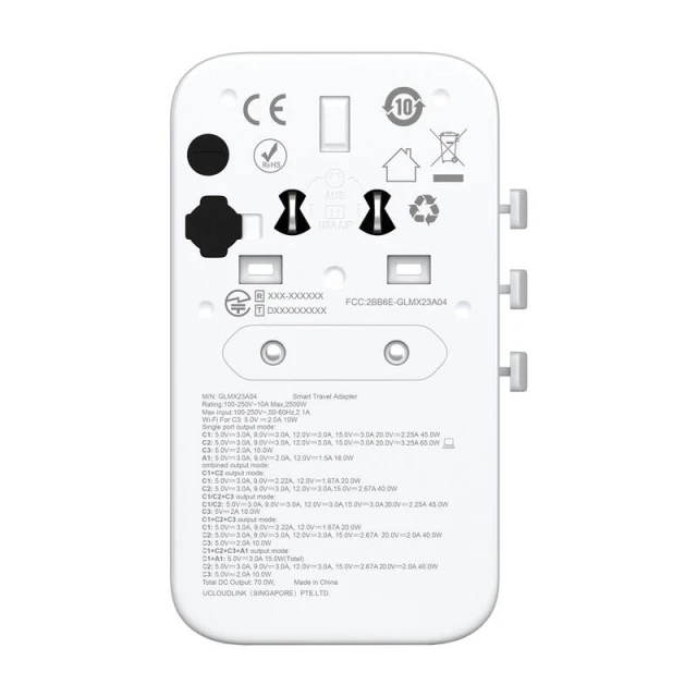 Router GlocalMe Roamplug 4G/LTE Wi-Fi White (Roamplug white)