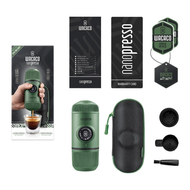 Портативна кавоварка WACACO Nanopresso Moss Green (Nanopresso Moss Green)