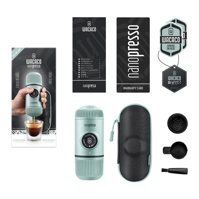 Портативная кофемашина WACACO Nanopresso Arctic Blue