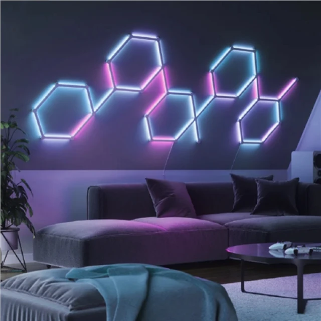 Розумне освітлення Nanoleaf Lines Expansion Pack 3 панелі 16M+ кольорів White (4897105330035)