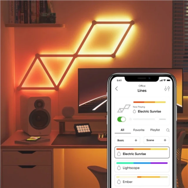 Розумне освітлення Nanoleaf Lines Starter Kit 9 панелей 16M+ кольорів White (4897105330042)