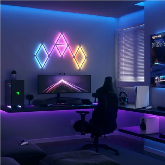 Розумне освітлення Nanoleaf Lines Starter Kit 9 панелей 16M+ кольорів White (4897105330042)