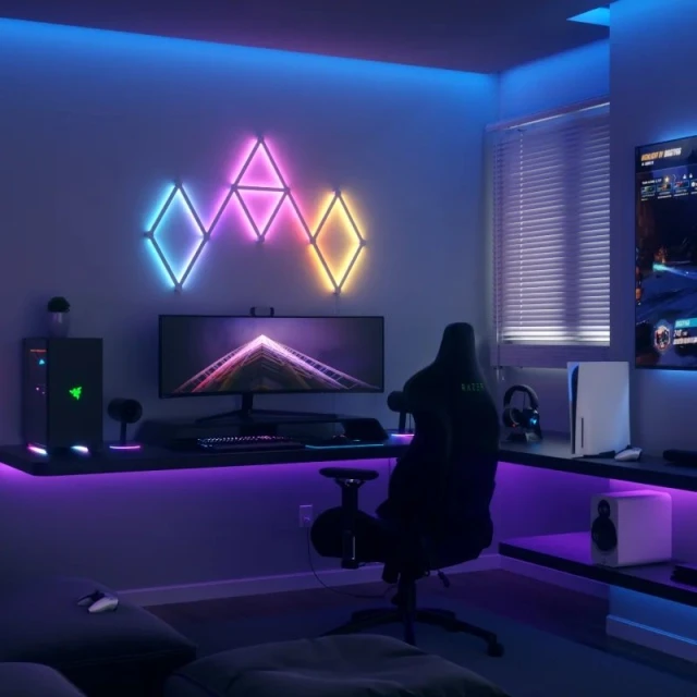 Розумне освітлення Nanoleaf Lines Starter Kit 9 панелей 16M+ кольорів White (4897105330042)