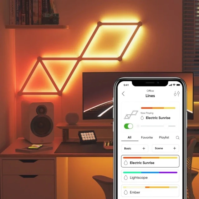 Розумне освітлення Nanoleaf Lines Starter Kit 9 панелей 16M+ кольорів White (4897105330042)
