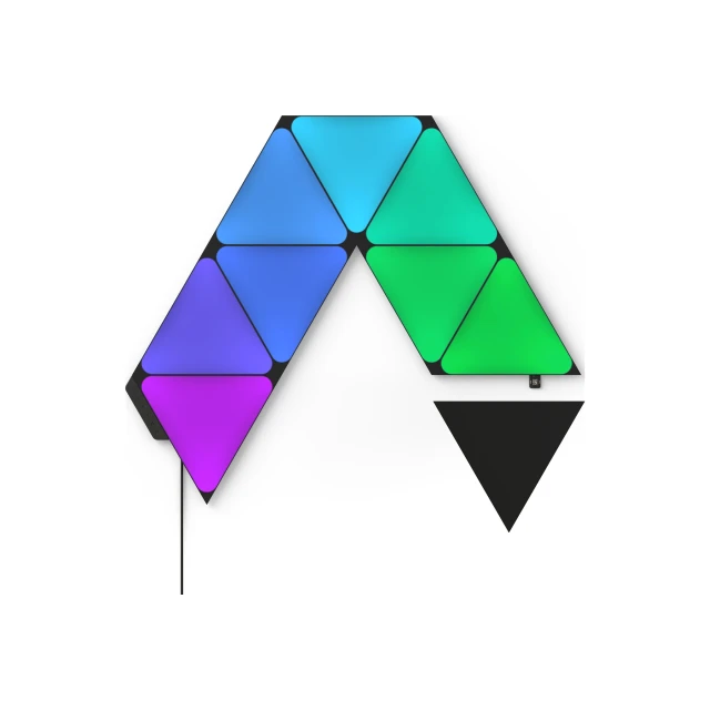 Панелі освітлення Nanoleaf Shapes Black Triangles Starter Kit 9 шт 42 Вт WiFi (4897105331513)