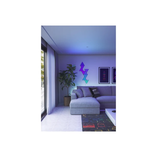 Панелі освітлення Nanoleaf Shapes Black Triangles Starter Kit 9 шт 42 Вт WiFi (4897105331513)