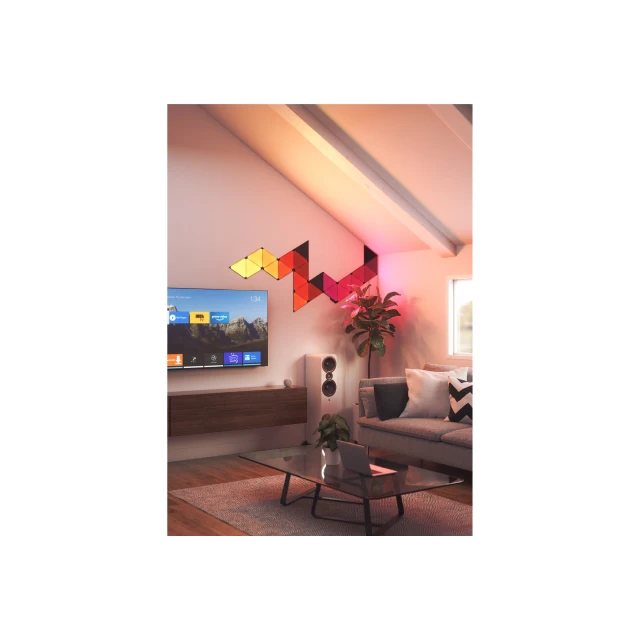 Панелі освітлення Nanoleaf Shapes Black Triangles Starter Kit 9 шт 42 Вт WiFi (4897105331513)
