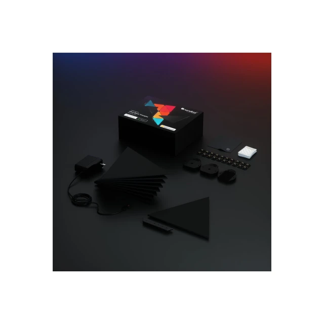 Панелі освітлення Nanoleaf Shapes Black Triangles Starter Kit 9 шт 42 Вт WiFi (4897105331513)