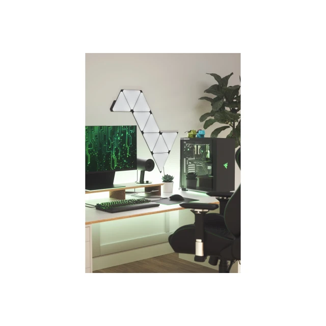 Панелі освітлення Nanoleaf Shapes Black Triangles Starter Kit 9 шт 42 Вт WiFi (4897105331513)