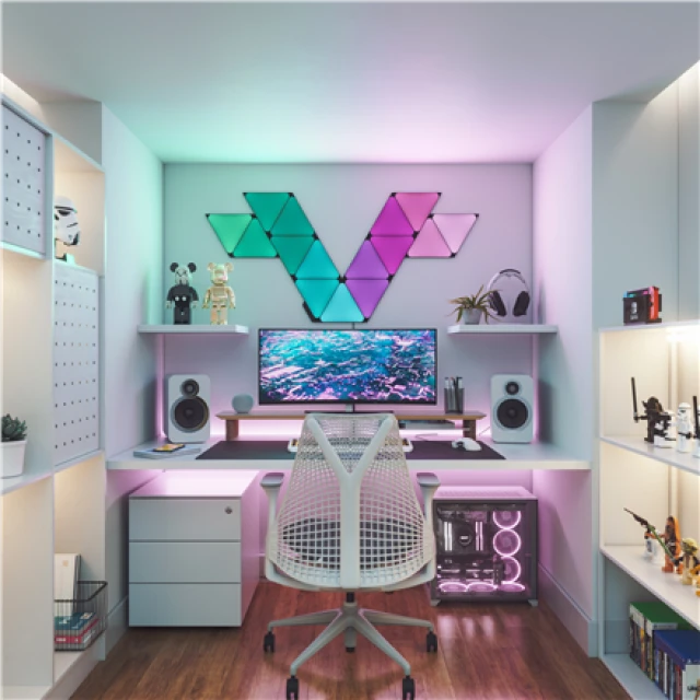 Панелі освітлення Nanoleaf Shapes Black Triangles Expansion Pack 3 шт 42 Вт WiFi (4897105331551)