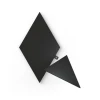 Панелі освітлення Nanoleaf Shapes Black Triangles Expansion Pack 3 шт 42 Вт WiFi (4897105331551)