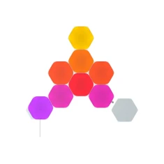 Панелі освітлення Nanoleaf Shapes Black Hexagons Starter Kit 9 шт 42 Вт WiFi (4897105335931)