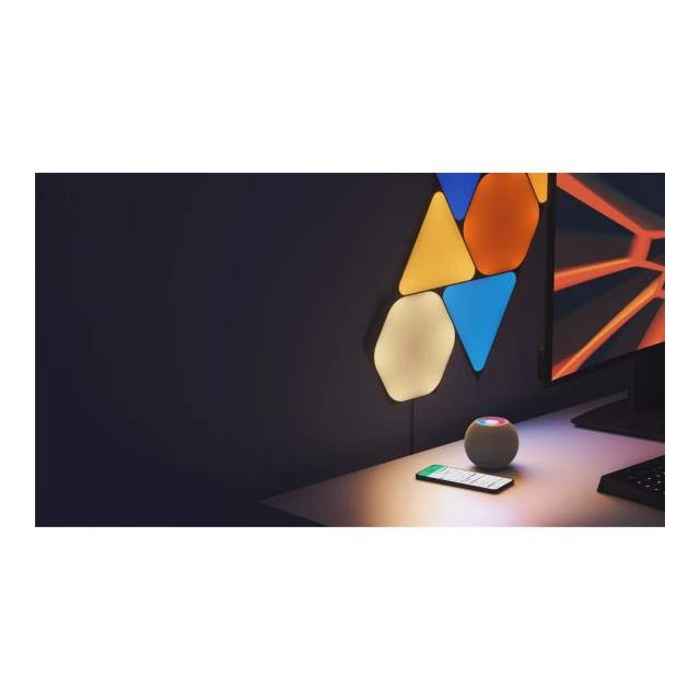 Панелі освітлення Nanoleaf Shapes Black Hexagons Starter Kit 9 шт 42 Вт WiFi (4897105335931)