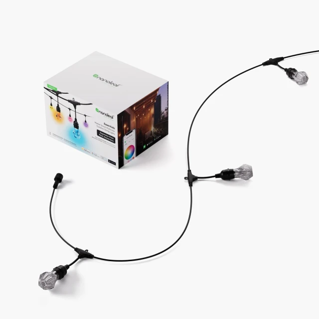 Розумна вулична гірлянда Nanoleaf Essentials Matter Smart Multicolour Outdoor String Lights Expansion 15 м (4897105338314)