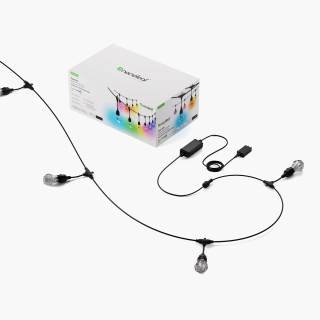 Розумна вулична гірлянда Nanoleaf Essentials Matter Smart Multicolour Outdoor String Lights Starter Kit 30 м (4897105338406)