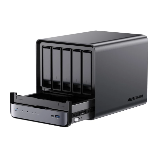 Міні ПК Minis Forum NAS N5 Pro Ryzen AI 9 HX Pro 370 (4897118834339)
