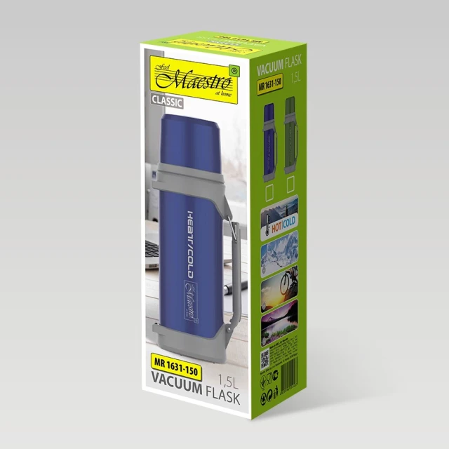 Термос Maestro 1,5 л Green (4897144670840)