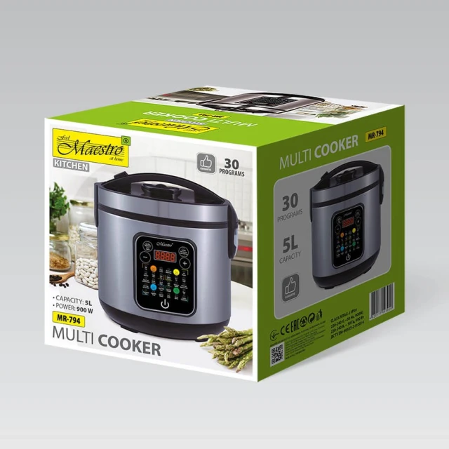 Мультиварка Maestro MR-794 5 л 900 Вт 30 програм (4897144673032)