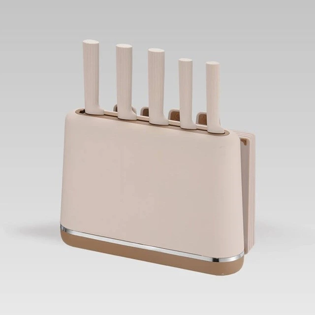 Набір ножів + дощок Maestro MR-1412 Beige (4897144673599)