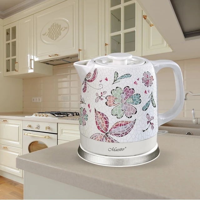 Электрочайник керамический Maestro MR-068-FLOWERS 1,5 л 1500 Вт (4897144673841)