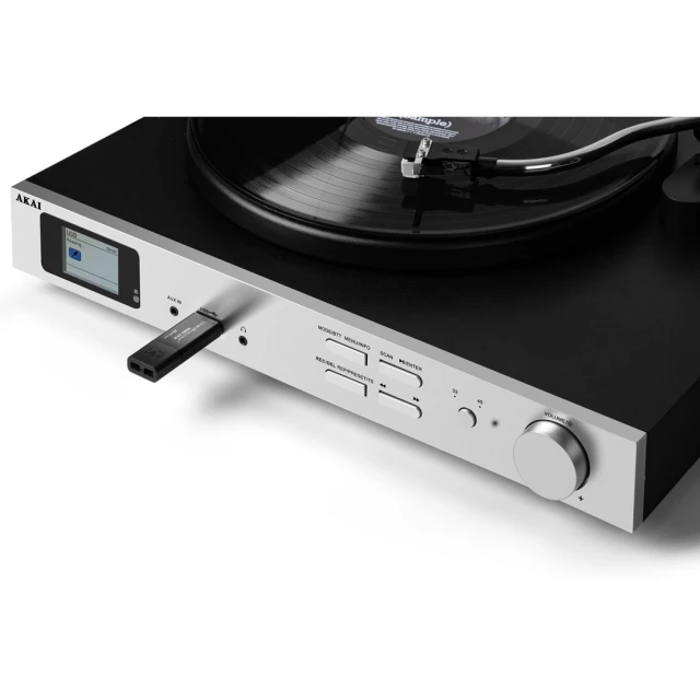 Програвач Akai ATT-500SP з зовнішніми колонками (4905192534875)