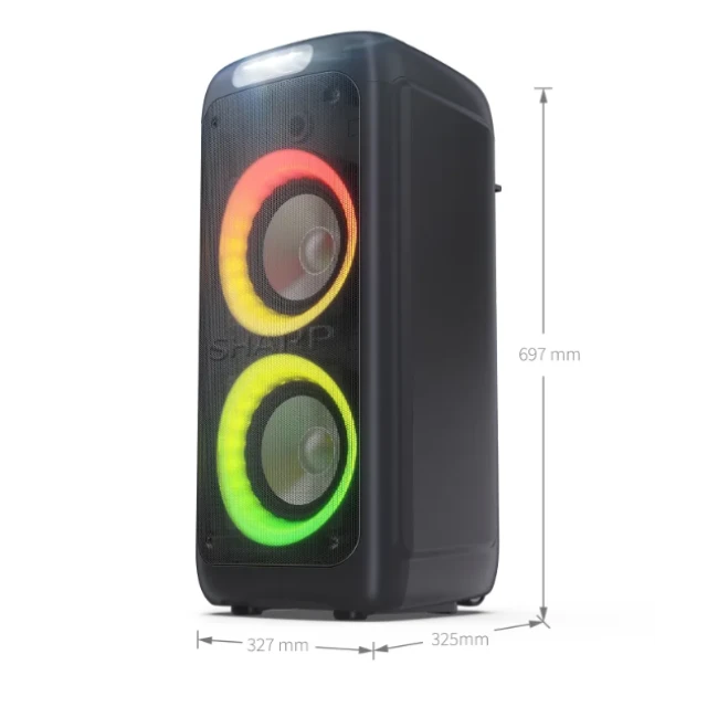 Портативна колонка Sharp PS-949 XParty Street Beat 132 Вт Bluetooth Black (4974019204482)