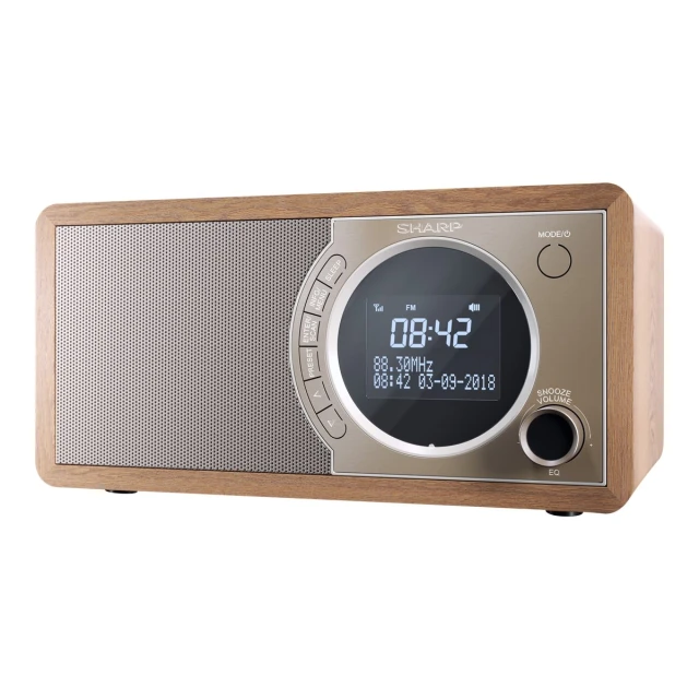 Цифрове радіо Sharp DR-450 FM/DAB/DAB+ Bluetooth Brown (4974019975887)