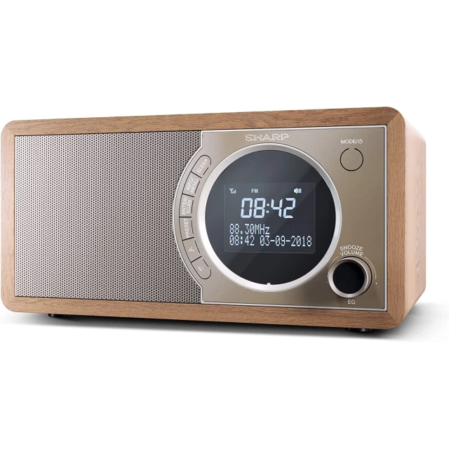 Цифрове радіо Sharp DR-450 FM/DAB/DAB+ Bluetooth Brown (4974019975887)