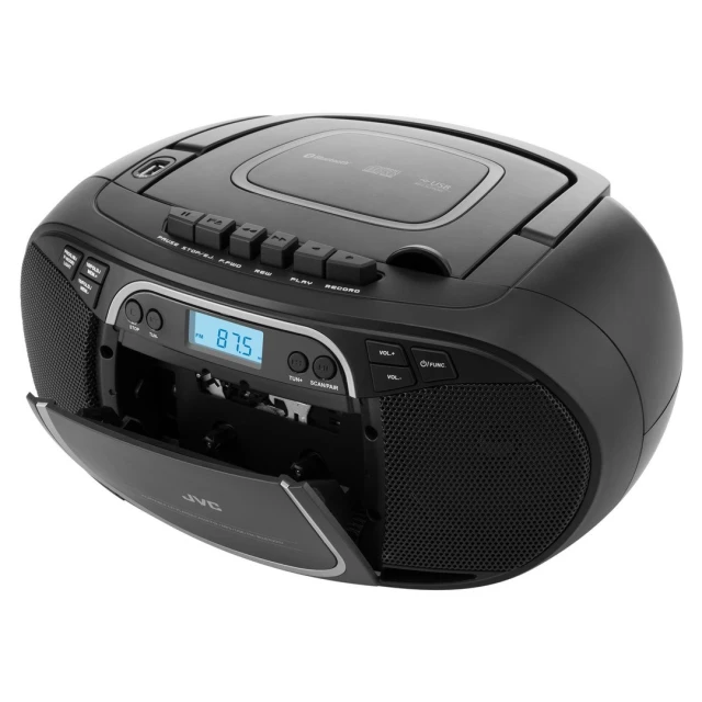 Магнітола JVC RC-E451B Bluetooth USB FM касета Black (4975769025006)