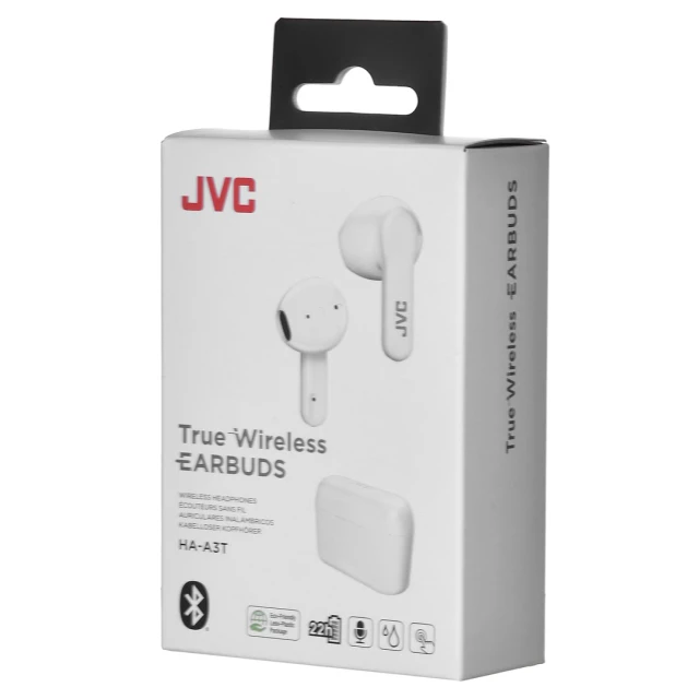 Навушники JVC HA-A3T бездротові TWS White (4975769025730)