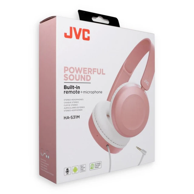Наушники JVC HAS31MPE Pink (4975769458651)