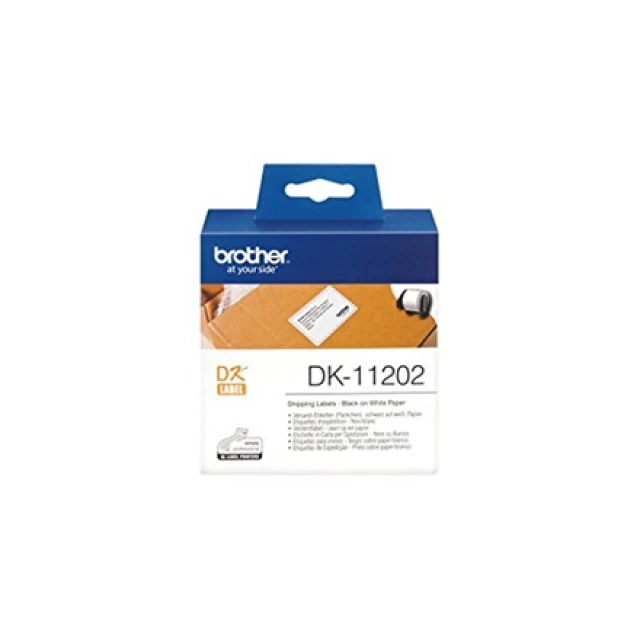 Етикетки для принтера Brother DK-11202 термічні 62x100 мм White (4977766628143)