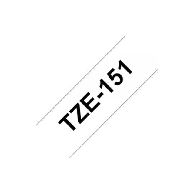 Стрічка Brother TZe-151 ламінована 24 мм x 8 м Black на прозорому (4977766684996)