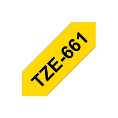 Касета з стрічкою для принтера етикеток Brother TZe-661 36 мм x 8 м Black on Yellow (4977766686778)