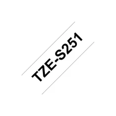 Картридж Brother TZe-S251 для Brother P-Touch 24 мм x 8 м Black on White (4977766692670)