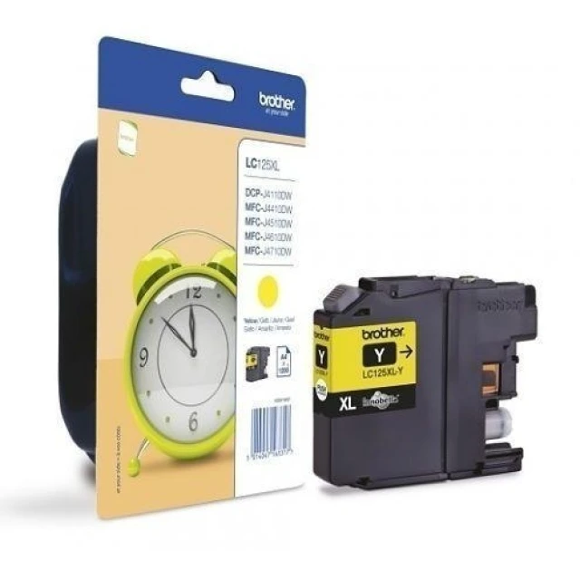 Картридж Brother LC125XLY Yellow 1200 стр. (4977766713962)