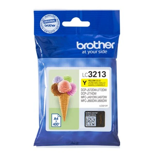 Картридж Brother LC3213Y Yellow 400 стр. (4977766762281)
