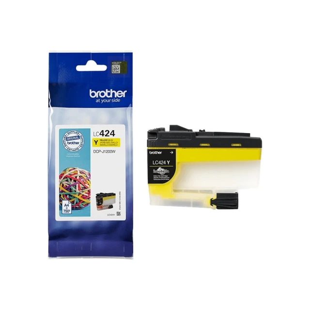 Картридж Brother LC424Y Yellow (4977766810470)