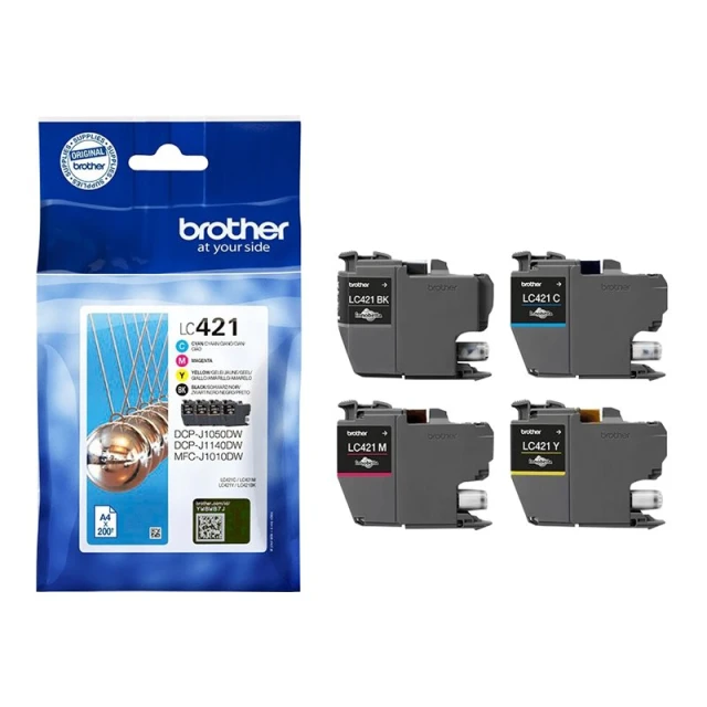 Набір картриджів Brother LC421VAL (4977766813600)