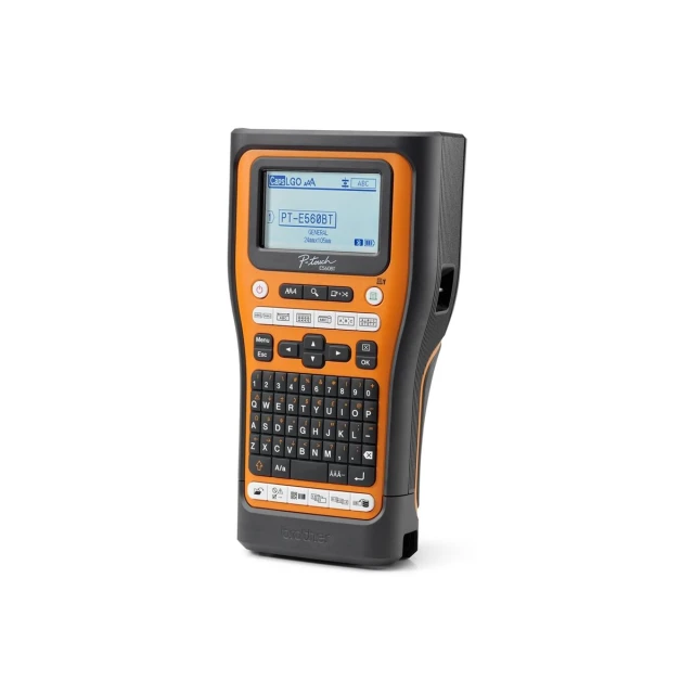 Принтер для друку етикеток Brother PT-E560BTSP Pro термічний Orange/Black (4977766835725)