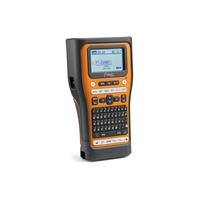 Принтер для друку етикеток Brother PT-E560BTSP Pro термічний Orange/Black (4977766835725)