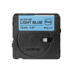 Стрічка для принтера Brother BTAG-L31 12 мм Black on Light Blue (4977766836203)