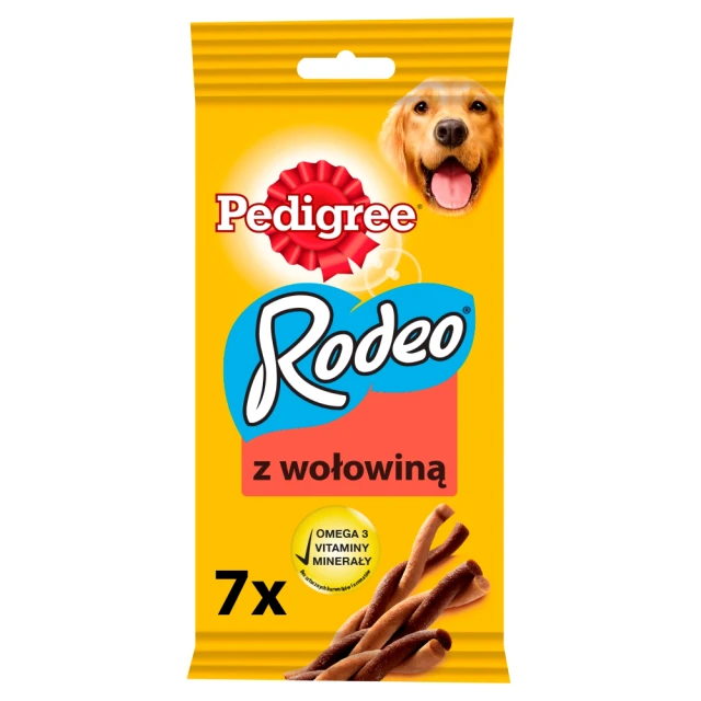 Ласощі для собак Pedigree Rodeo з яловичиною 122 г (5010394982849)