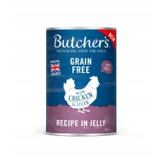 Вологий корм для собак Butcher's Original Recipe з куркою в желе 400 г (5011792007622)