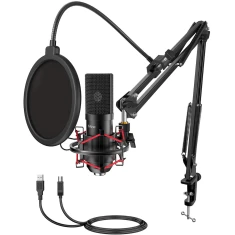 Мікрофон конденсаторний зі стійкою Fifine T732 Black (5031192994094)